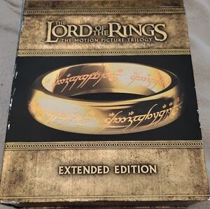 The Lord of the Rings: The Motion Picture Trilogy Extended Edition DVD Blu-ray.